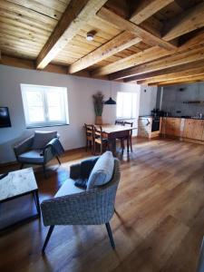 Χώρος καθιστικού στο Rösslerhof Ferienwohnung Stiller Bach
