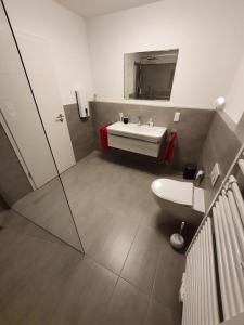 Koupelna v ubytování Ferienwohnung an der Mosel, Julia + 11 fotografií