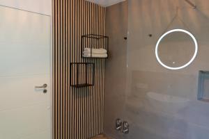 Koupelna v ubytování 4 Sterne Ferienwohnung Rosengarten nur für Urlaubsgäste