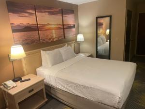 Postel nebo postele na pokoji v ubytování Days Inn by Wyndham Seatac Airport