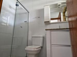 Koupelna v ubytování Suite vermelha em Poços de Caldas