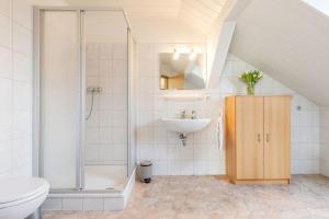 Koupelna v ubytování Fischer Wohnung