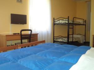 A bed or beds in a room at Hotel Il Nibbio