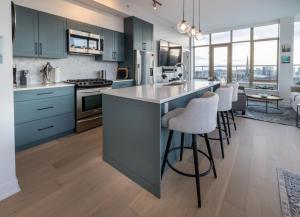 Kuchyň nebo kuchyňský kout v ubytování Victoria's SEA-Cret