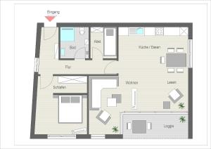 Půdorys ubytování Residenz Bollwark 312
