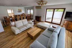 Ruang duduk di Ferienhaus Wila