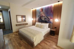 Postel nebo postele na pokoji v ubytování Hotel City IN