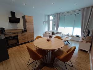Η κουζίνα ή μικρή κουζίνα στο Appartement Perros-Guirec +3 φωτογραφίες