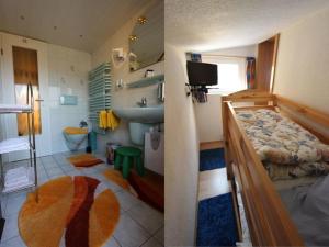 Postel nebo postele na pokoji v ubytování Ferienhaus Röbiger