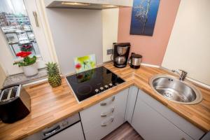 Kuchyň nebo kuchyňský kout v ubytování ancora Marina Haus 2 Nr 05, Typ 1