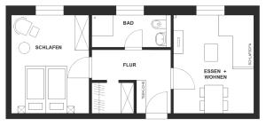 a floor plan of a building at Quaduxenbarg in Rüggow