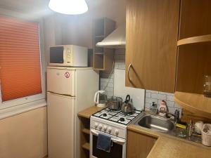 Kuchyň nebo kuchyňský kout v ubytování Minties apartment