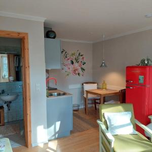 Kuchyň nebo kuchyňský kout v ubytování "SüdWest" Ferienwohnung