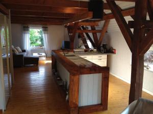Dapur atau dapur kecil di FeWo Siegelsum Nordsee