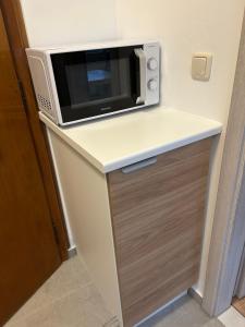 Dapur atau dapur kecil di Chambre double chez Zhang