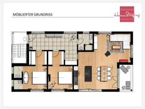 Κάτοψη του Chalethaus-Chiemsee - 148qm Garten-Chaletwohnung am Chiemsee - Neubau