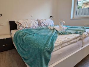 Postel nebo postele na pokoji v ubytování Haus Riehe