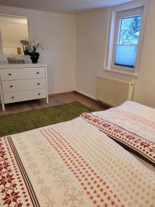 Postel nebo postele na pokoji v ubytování Mei Auszeit