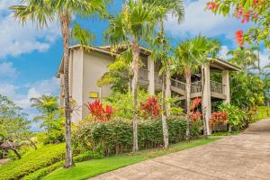 Zahrada ubytování (4324) Studio at Hanalei Bay Resort, Ocean view, Pool