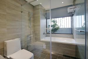Koupelna v ubytování 默臨文旅 台中逢甲館 Morning INN + 37 fotografií