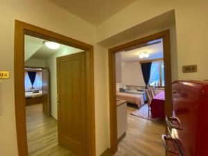 Letto o letti in una camera di Samoobslužný hotel Vydra