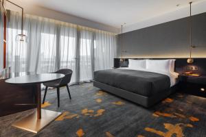 Letto o letti in una camera di Wanda Yi, Xi'an The Linow