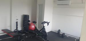 Fitness centrum a/nebo fitness zařízení v ubytování Colombo Flemington Apartments