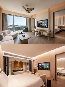 TV a/nebo společenská místnost v ubytování C&D Hotel Dongshan Zhangzhou