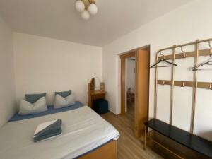 Letto o letti in una camera di Samoobslužný hotel Vydra