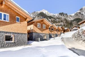 a row of houses in the snow at Arlberg Chalets in Wald am Arlberg +89 photos