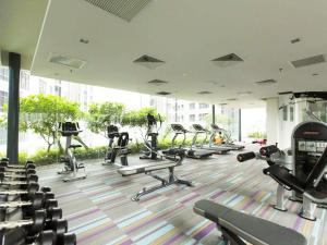 Fitness centrum a/nebo fitness zařízení v ubytování La Casa Hostel KLCC