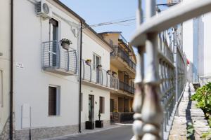 a view of a street with white buildings at Casa Vacanza Iolanda in Mafalda