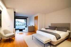 Ένα ή περισσότερα κρεβάτια σε δωμάτιο στο Luxury in the center of Asturias