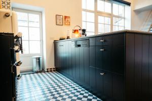 Kuchyň nebo kuchyňský kout v ubytování B&B Anna-Grace