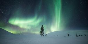 Lapland Hotels Hetta v zimě