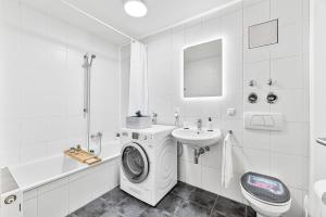 Koupelna v ubytování COZY stilvolles Apartment, Nähe BASF, BG Klinik