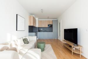 TV a/nebo společenská místnost v ubytování Fresh All-in Apartment Prague