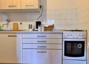 Kuchyň nebo kuchyňský kout v ubytování Apartments Volaric