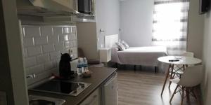Kuchyňa alebo kuchynka v ubytovaní Apartamentos Harmonia