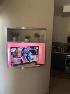 TV a/nebo společenská místnost v ubytování Charmant T3 jacuzzi