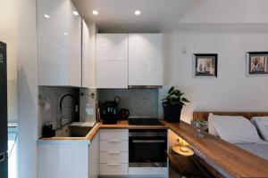 Kuchyň nebo kuchyňský kout v ubytování Modern studio apartment A + 4 fotografie
