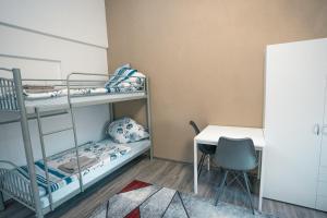 Postel nebo postele na pokoji v ubytování Monteursunterkunft