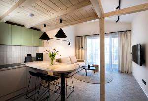 A kitchen or kitchenette at Natur Resort
