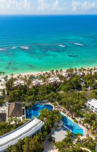 an aerial view of the beach and the ocean at Grand Oasis Tulum Riviera - All Inclusive in Akumal