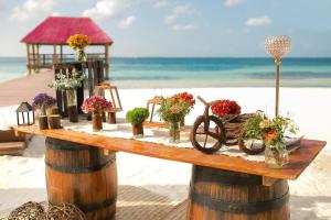 Uma praia perto do resort