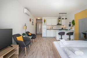 Kuchyňa alebo kuchynka v ubytovaní River Sunshine Apartment