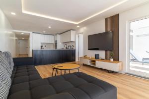 Η κουζίνα ή μικρή κουζίνα στο Hip Heaven Apartment on Beach