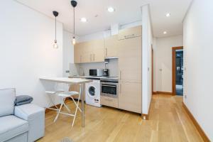 Kuchyň nebo kuchyňský kout v ubytování Sencillo apartamento en el corazón de Vigo by CABANA Rentals