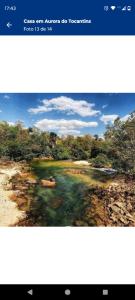 ein Bildschirmfoto eines Flusses in der Unterkunft Pousada Serra da cruz in Manhã