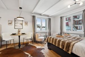 Postelja oz. postelje v sobi nastanitve INN JOY Apartments - Cozy Ski Oase